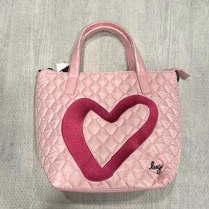 BNWT Lug Pink Sprinkler Heart Crossbody